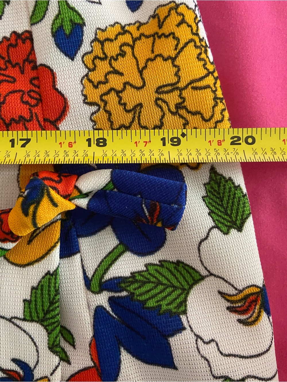VINTAGE Bright Floral Mini Skort White Multi - Picture 13 of 14